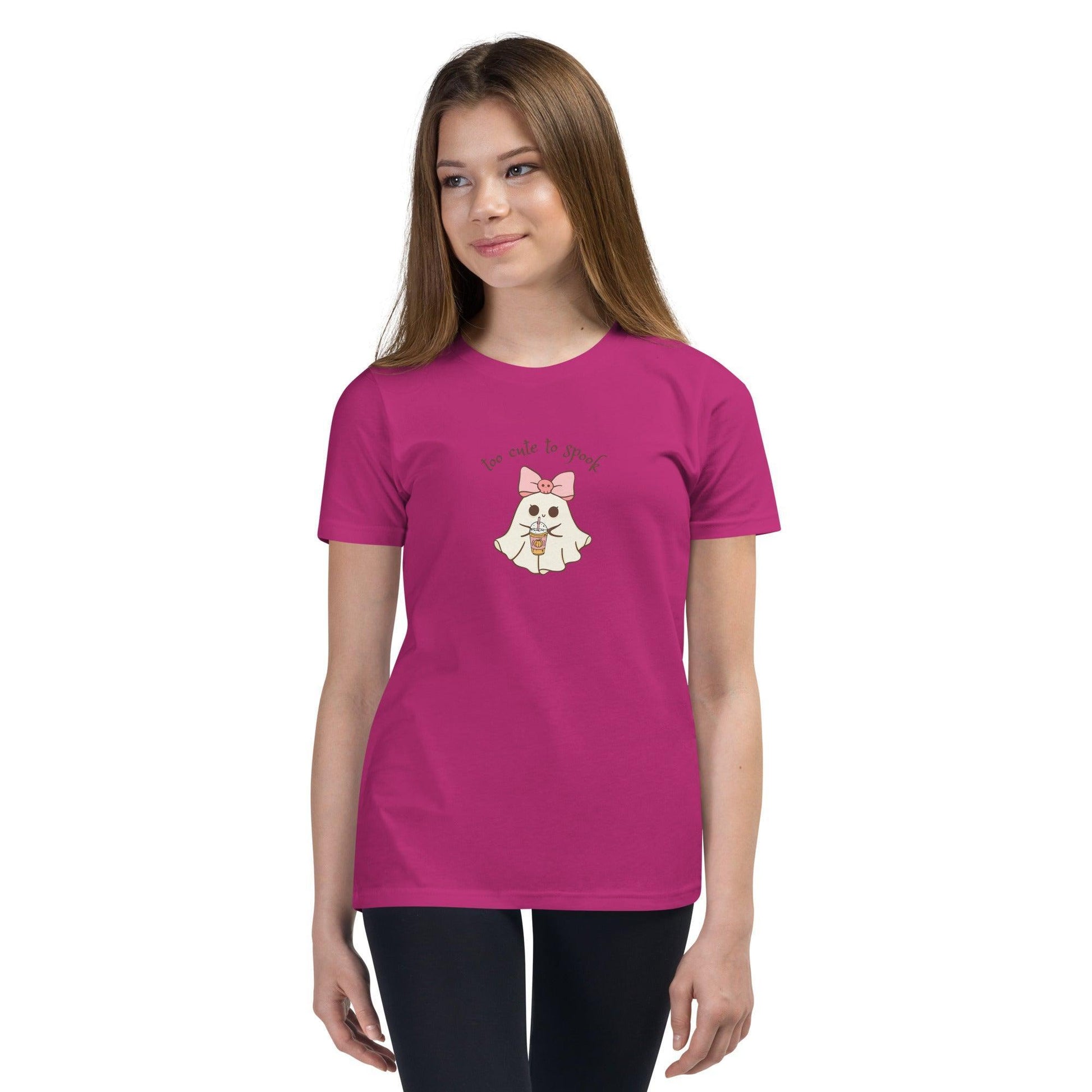 Too Cute to Spook Youth Tee - 👻💖 Boo-tiful and Spook-tacular! 💖👻 - Whippie's