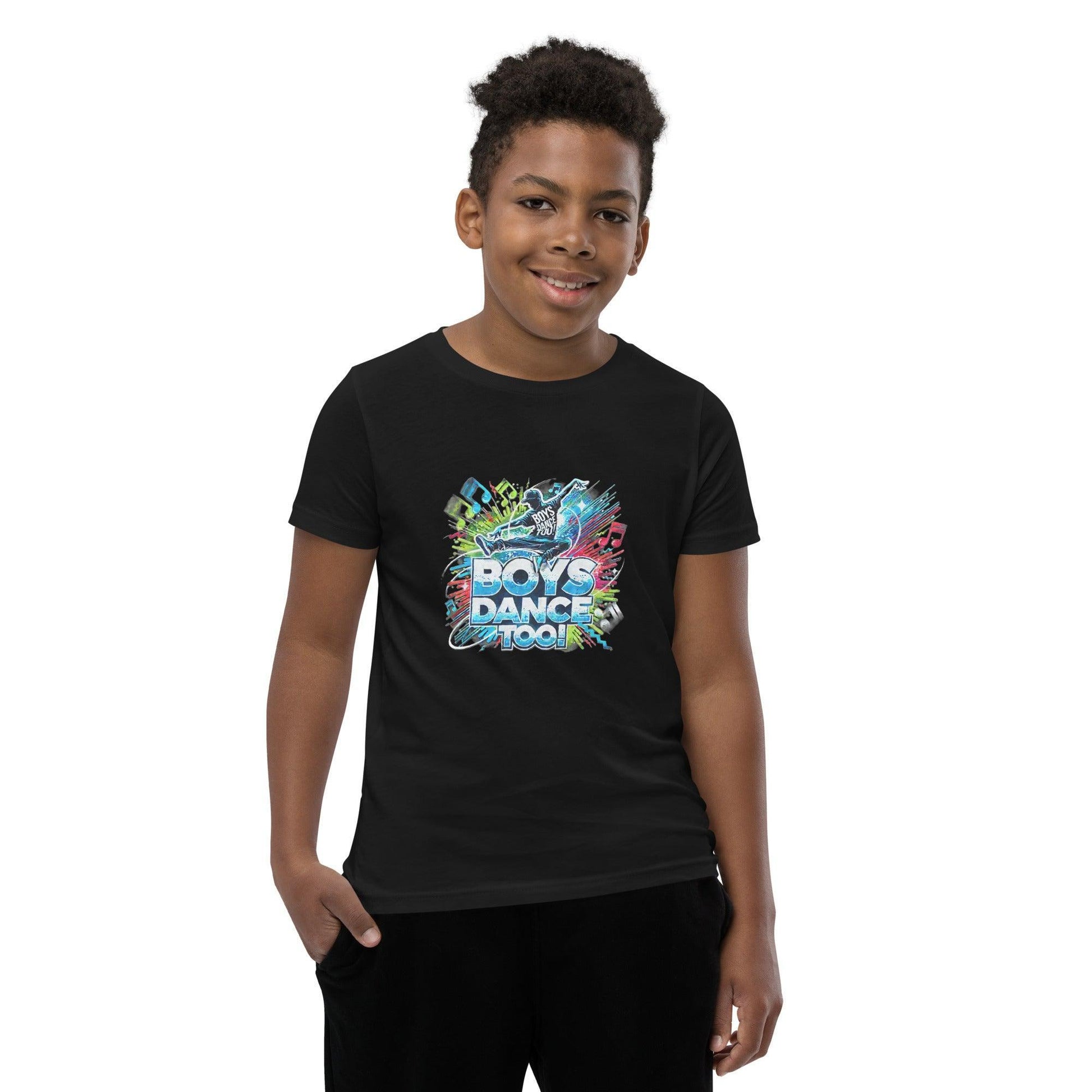 Boys Dance Too - Hip Hop - Youth Short Sleeve T-Shirt - Whippie's