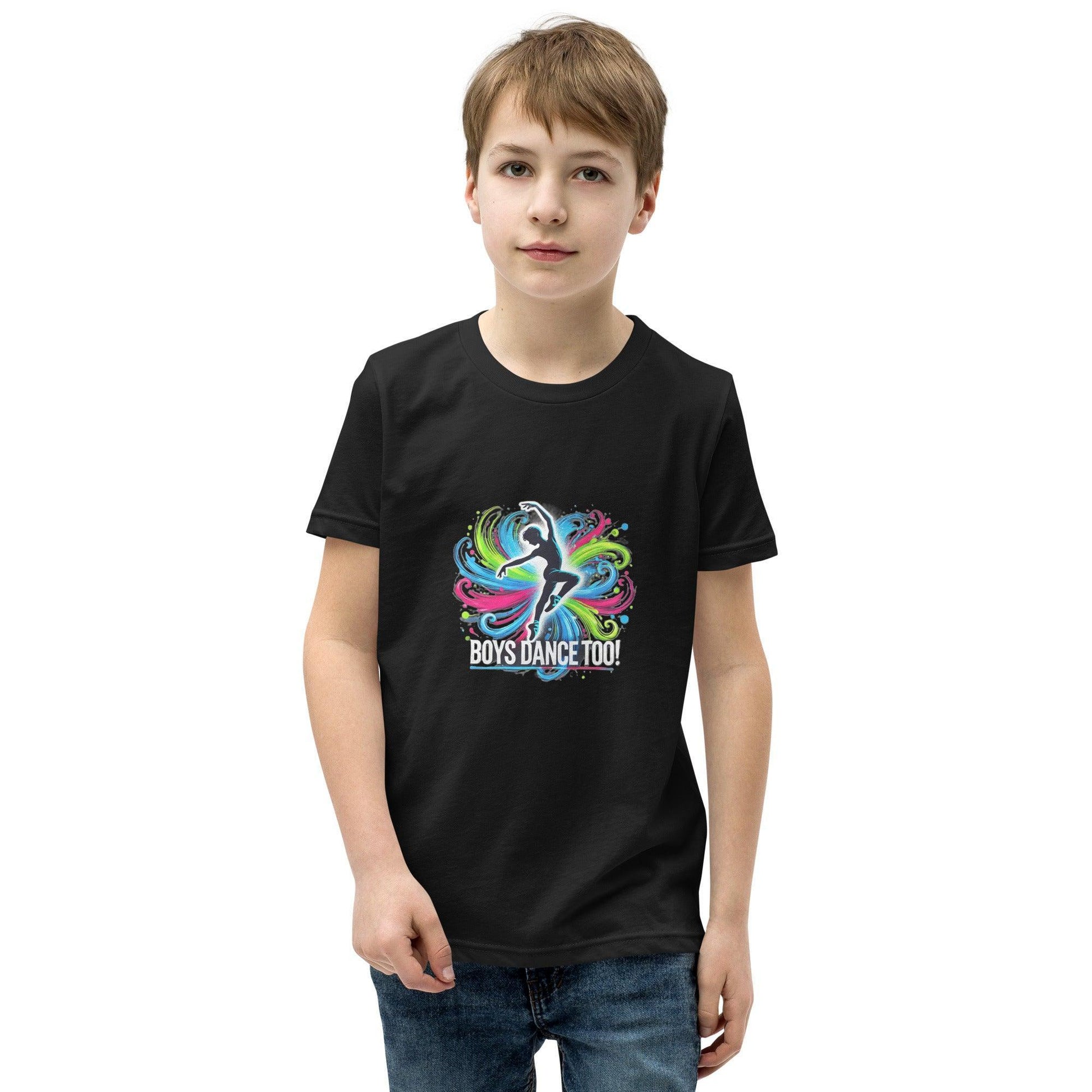 Boys Dance Too - Lyrical - Youth Short Sleeve T-Shirt - Whippie's