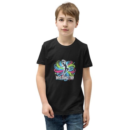 Boys Dance Too - Lyrical - Youth Short Sleeve T-Shirt - Whippie's
