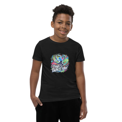 Boys Dance Too - Contemporary - Youth Short Sleeve T-Shirt - Whippie's