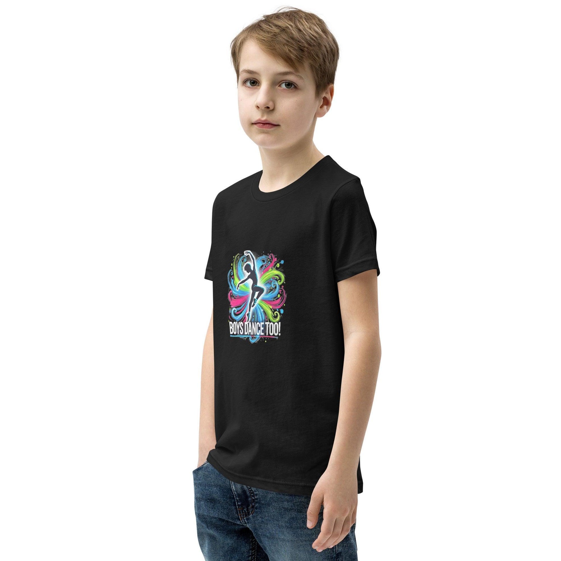 Boys Dance Too - Lyrical - Youth Short Sleeve T-Shirt - Whippie's