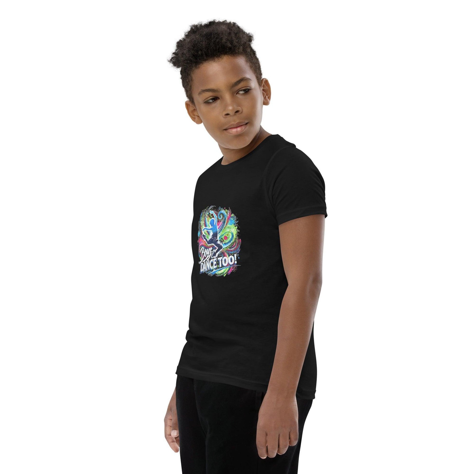 Boys Dance Too - Contemporary - Youth Short Sleeve T-Shirt - Whippie's