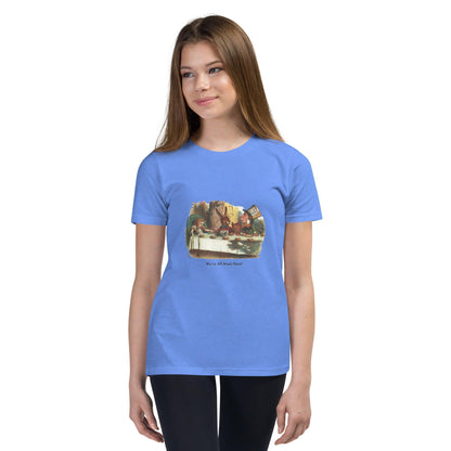 Alice in Wonderland - Mad Tea Party - Youth Short Sleeve T-Shirt - Whippie's
