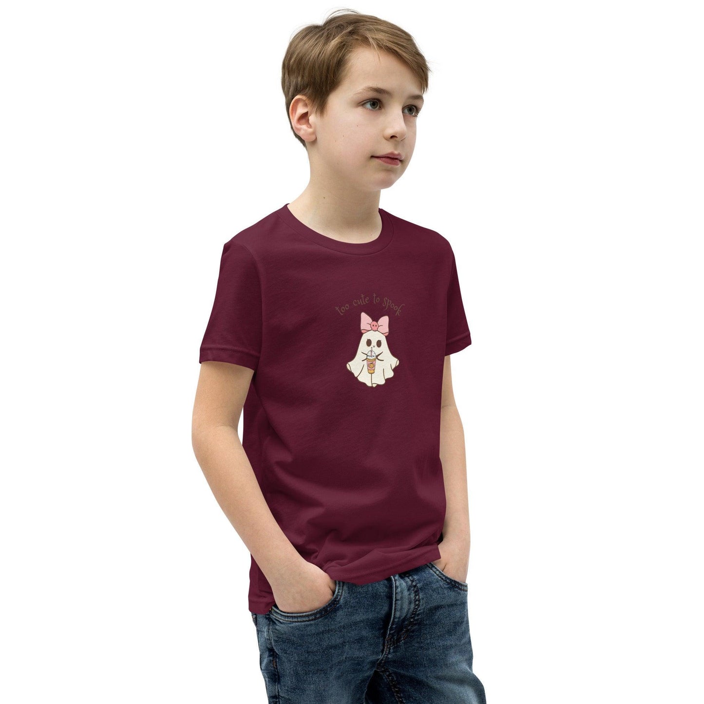 Too Cute to Spook Youth Tee - 👻💖 Boo-tiful and Spook-tacular! 💖👻 - Whippie's