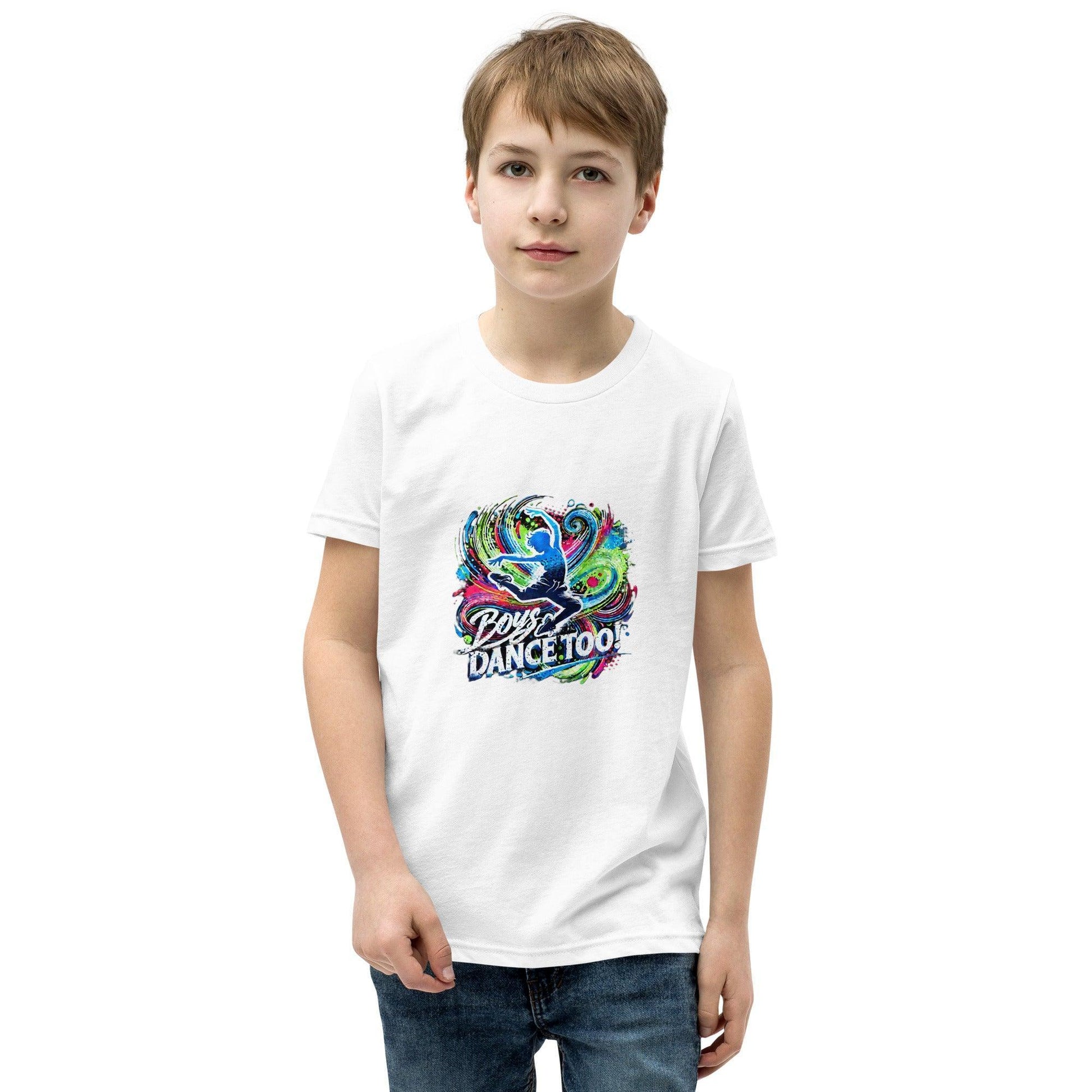 Boys Dance Too - Contemporary - Youth Short Sleeve T-Shirt - Whippie's