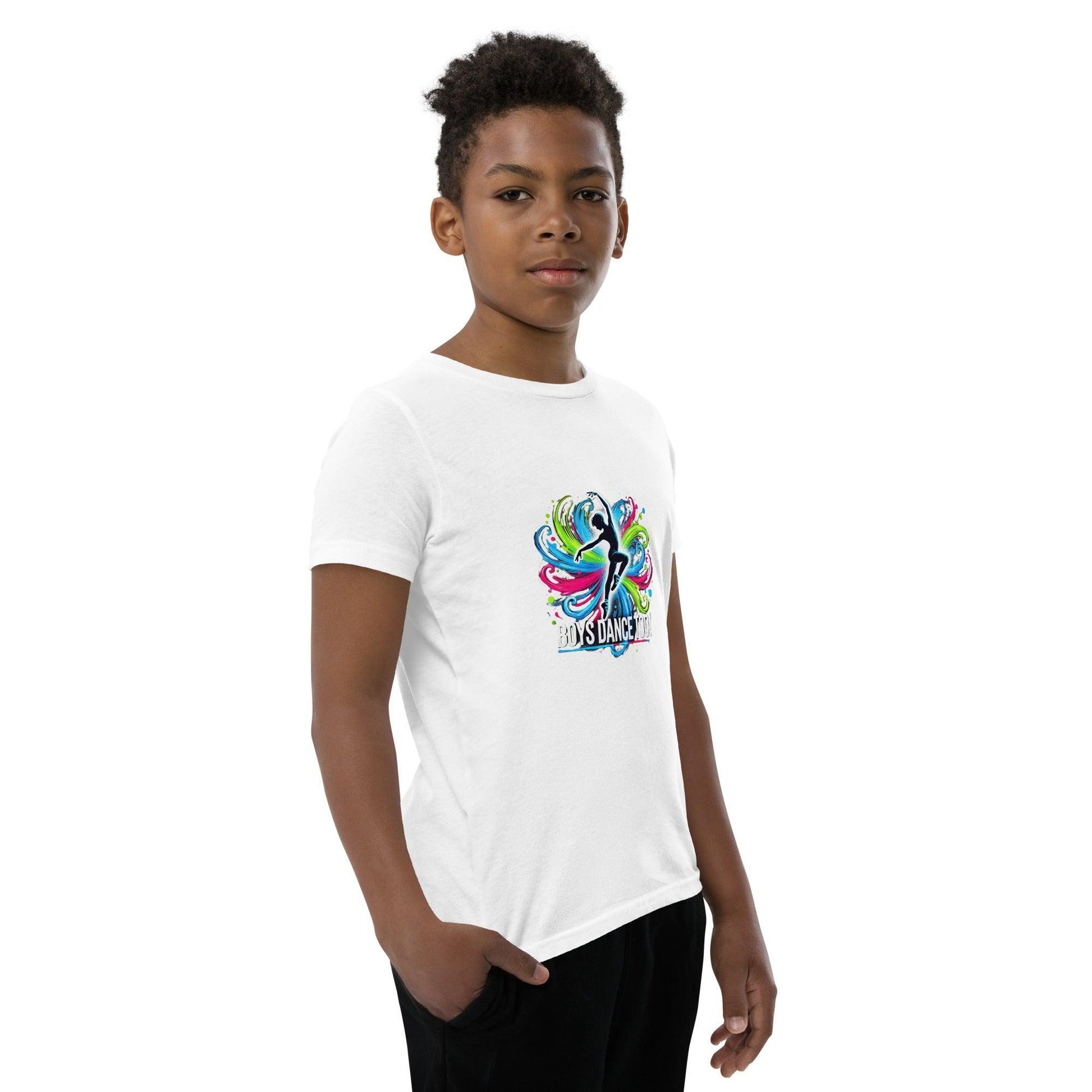 Boys Dance Too - Lyrical - Youth Short Sleeve T-Shirt - Whippie's
